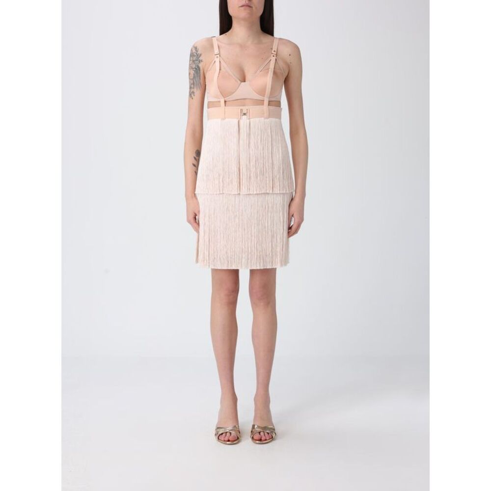 Elisabetta Franchi Women Light Crepe And Satin Bustier Dress Elisabetta Franchi